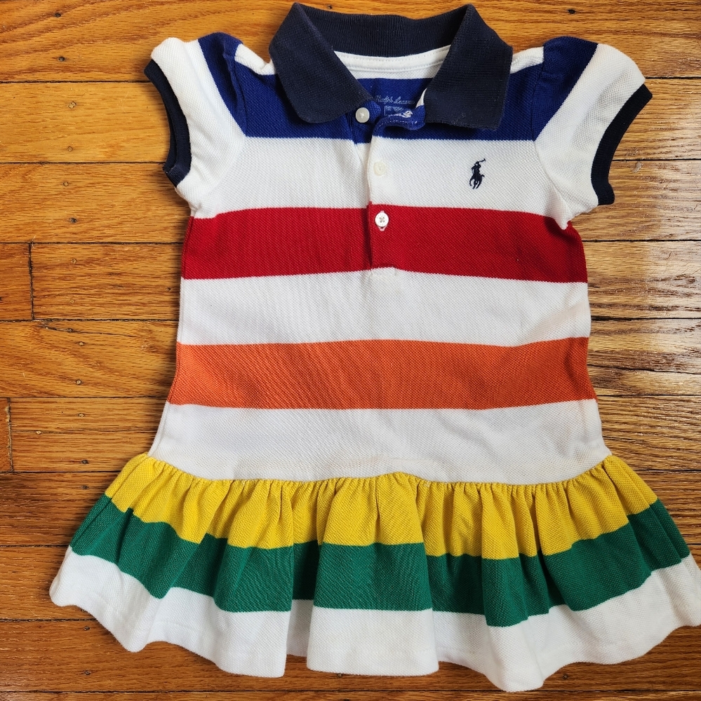 Ralph Lauren Kids Striped Polo Dress - Multicolor 9M